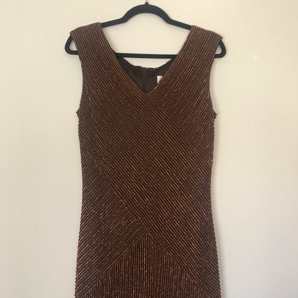 Joseph Ribkoff Couture Metallic  beautiful Formal Gown final price - Picture 2 of 11